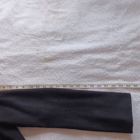 J.Crew VINTAGE Black Bella Herringbone Fiona 100% Wool Blazer Jacket Coat | sz 4 - Picture 14 of 16